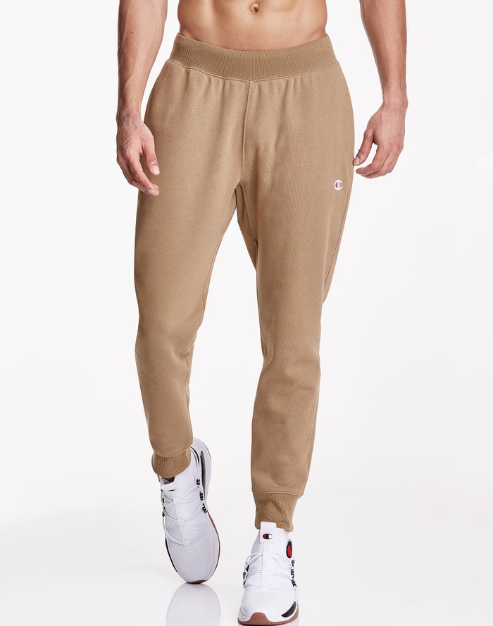 Champion Reverse Weave Joggingbroek Heren - Khaki - Belgie 3269VUJAT